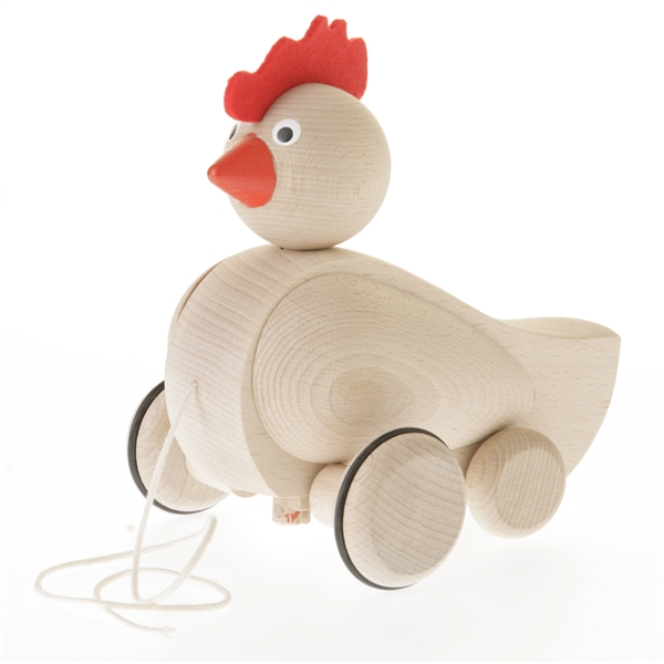 Ecobos trekfiguur houten kip