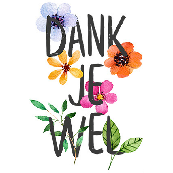 Beste Ecobos Webwinkel :: wenskaart Dank je wel RM-59